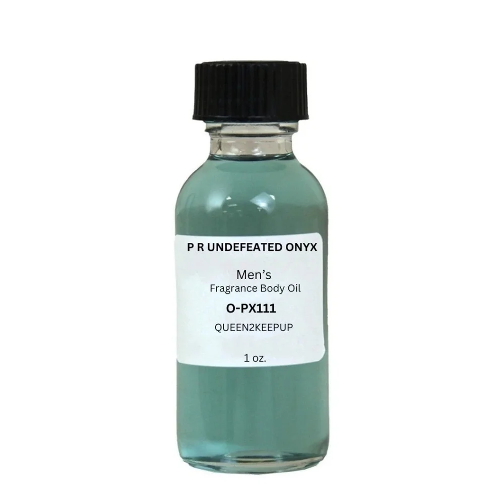 P R Undefeated Onyx (Men) Body Oil 1 oz Fragrance All Natural Pure Uncut Scent